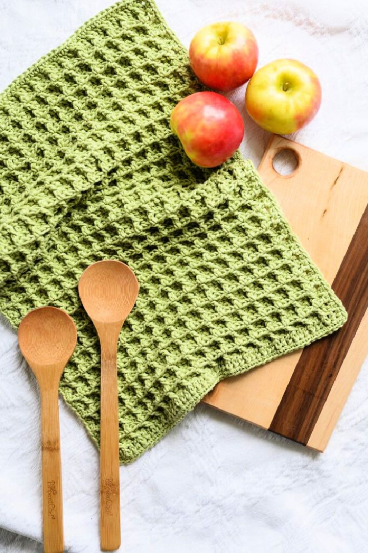 Easy Crochet Dish Towel Tutorial