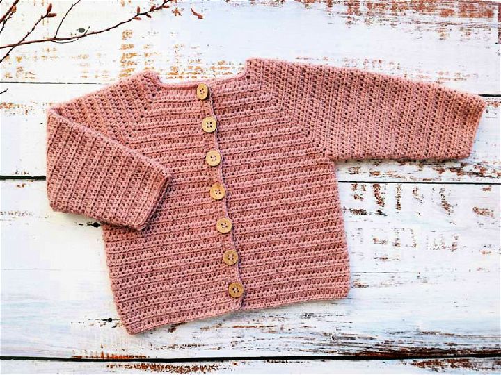 How to Crochet Baby Cardigan - Free Pattern