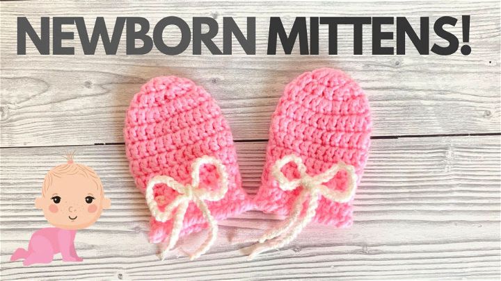 Easy Crochet Baby Mitts Tutorial