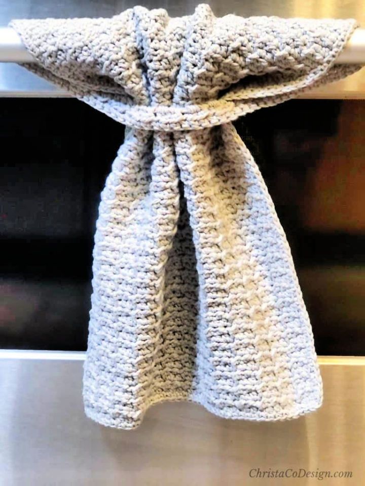 Free Crochet Hanging Dish Towel Pattern