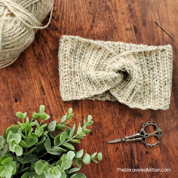 Crochet Stoneport Twist Headband - Free PDF Pattern