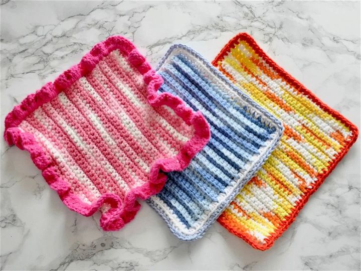 Easy Crochet Washcloth Pattern