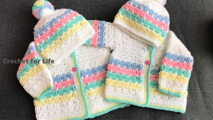 Fast Crochet Baby Cardigan Pattern