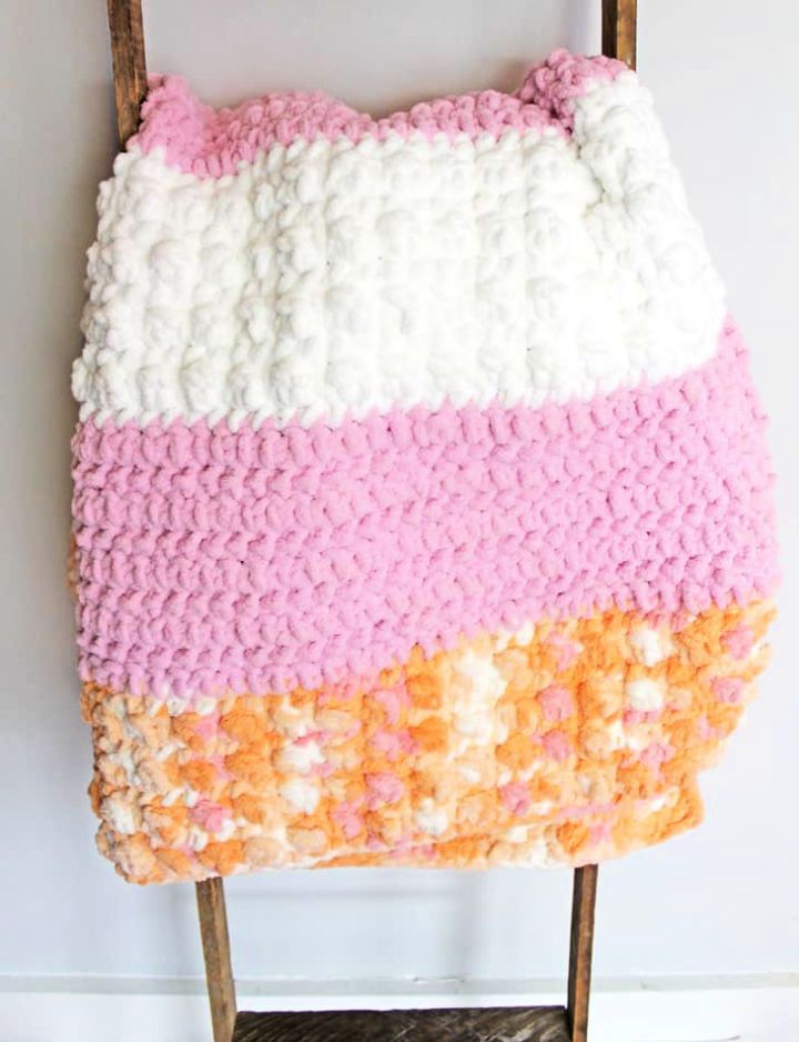 Easy Peachy Crochet Baby Blanket Pattern