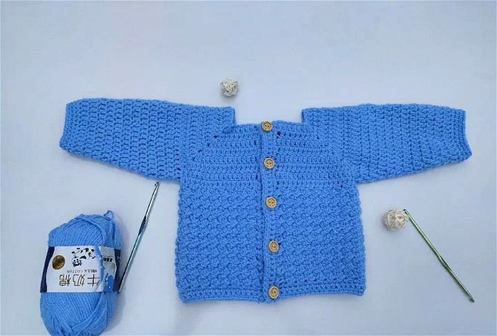 Easy Peasy Crochet Baby Cardigan Pattern