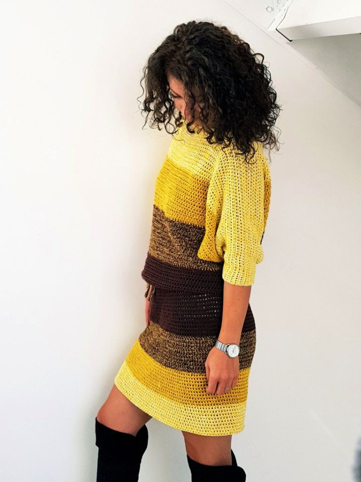 New Crochet Fall Colors Dress Pattern