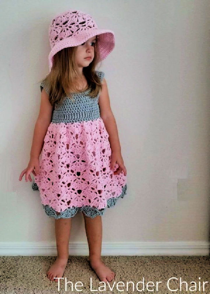 Gorgeous Falling Fans Dress Crochet Pattern