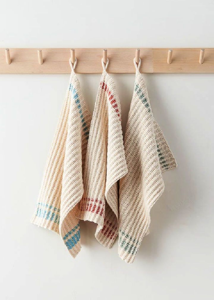 How to Make Farmhouse Dishtowel - Free Crochet Pattern