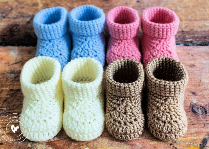 Fast Crochet Baby Booties Pattern