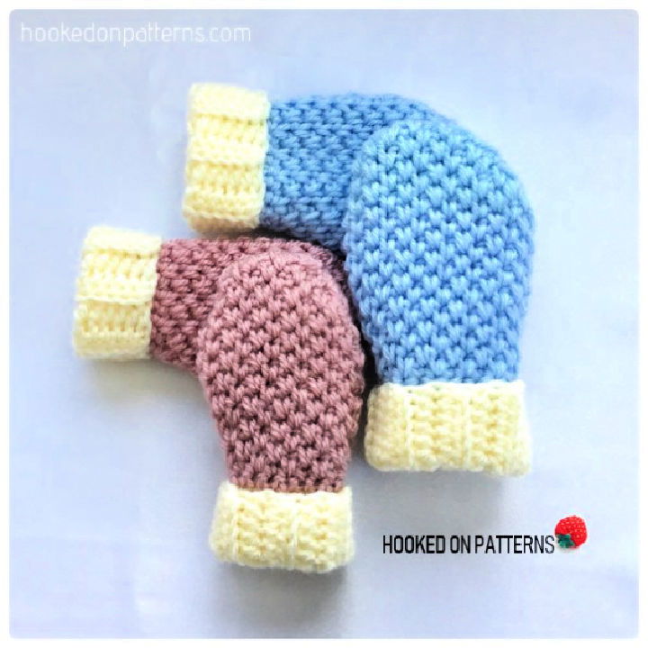 Free Crochet Baby Mittens Pattern for Beginners