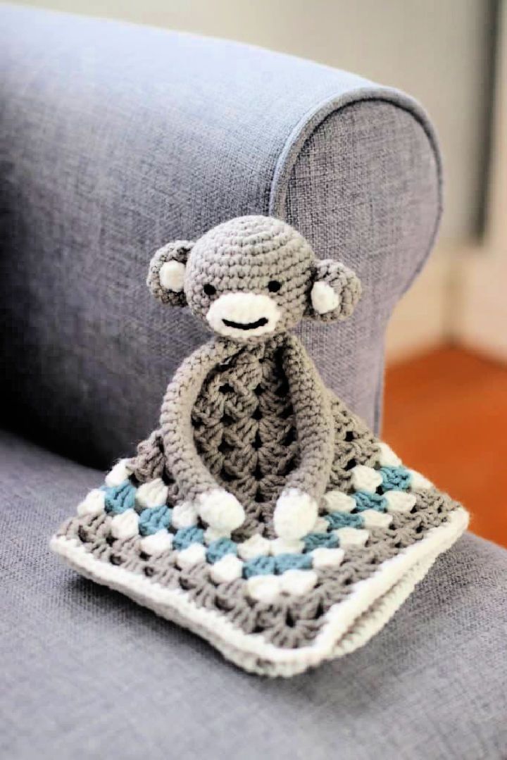 Free Crochet Monkey Lovey Pattern