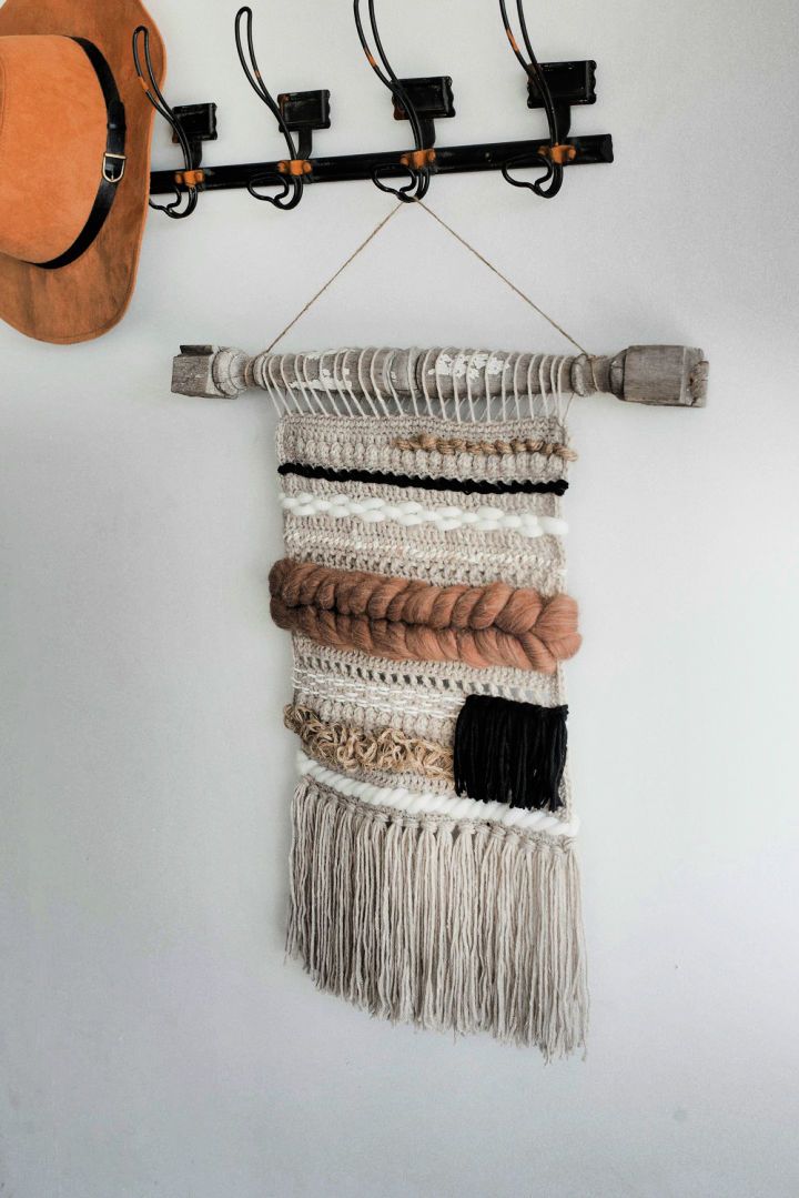Crocheted Woven Wall Hanging Pattern