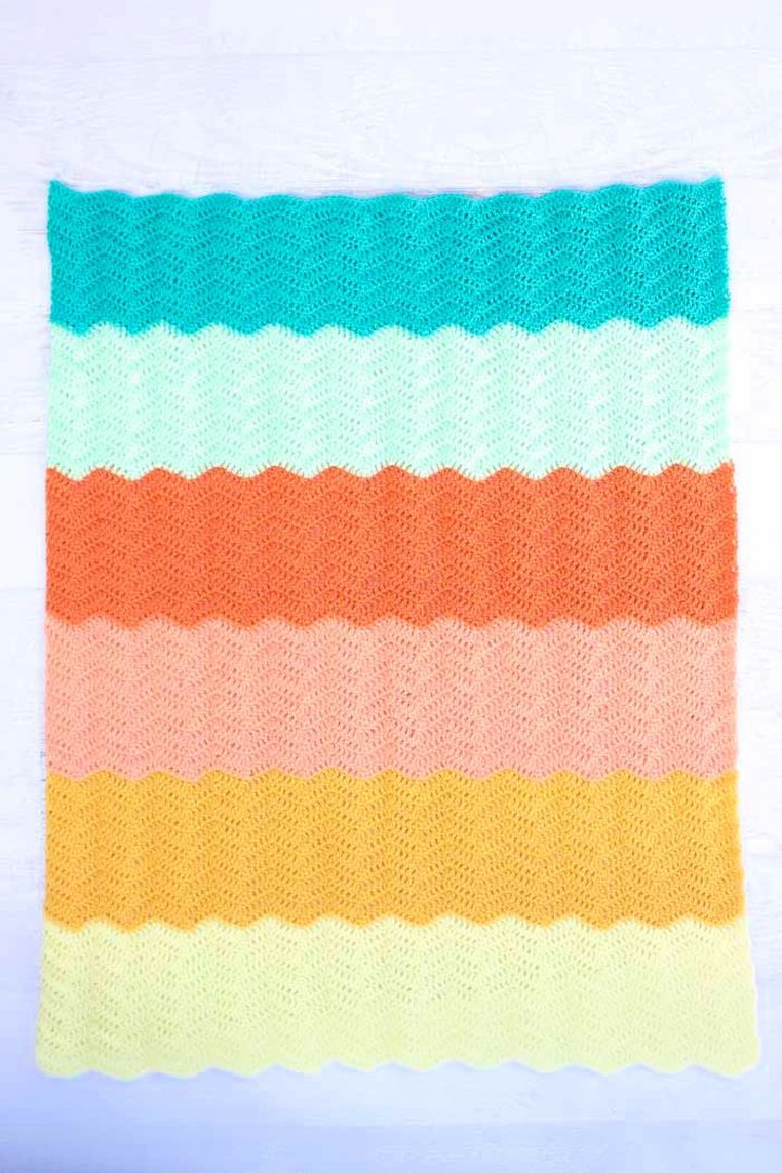 Free Crochet Gender Neutral Baby Blanket Pattern