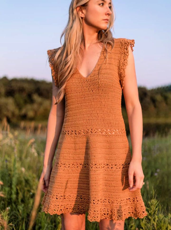 Golden Hour Sun Dress Crochet Pattern