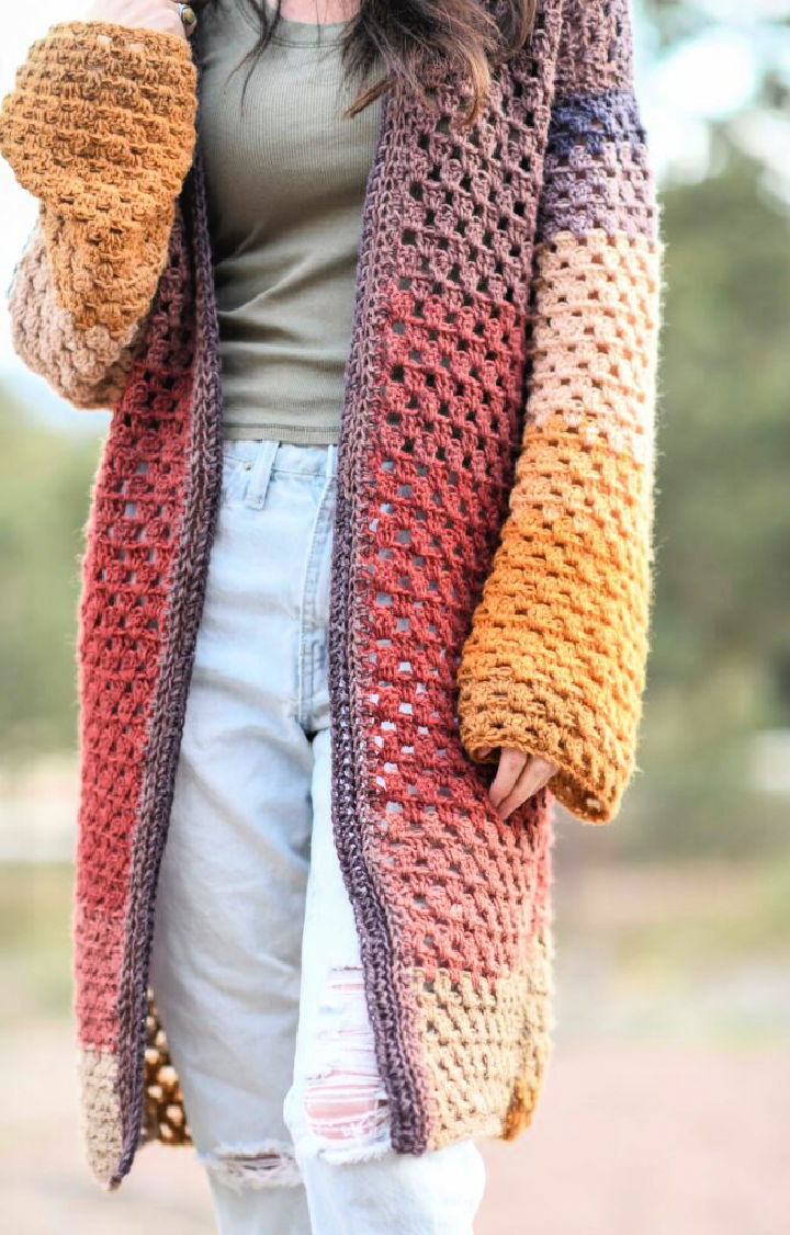 Free Crochet Pattern for Granny Cardigan