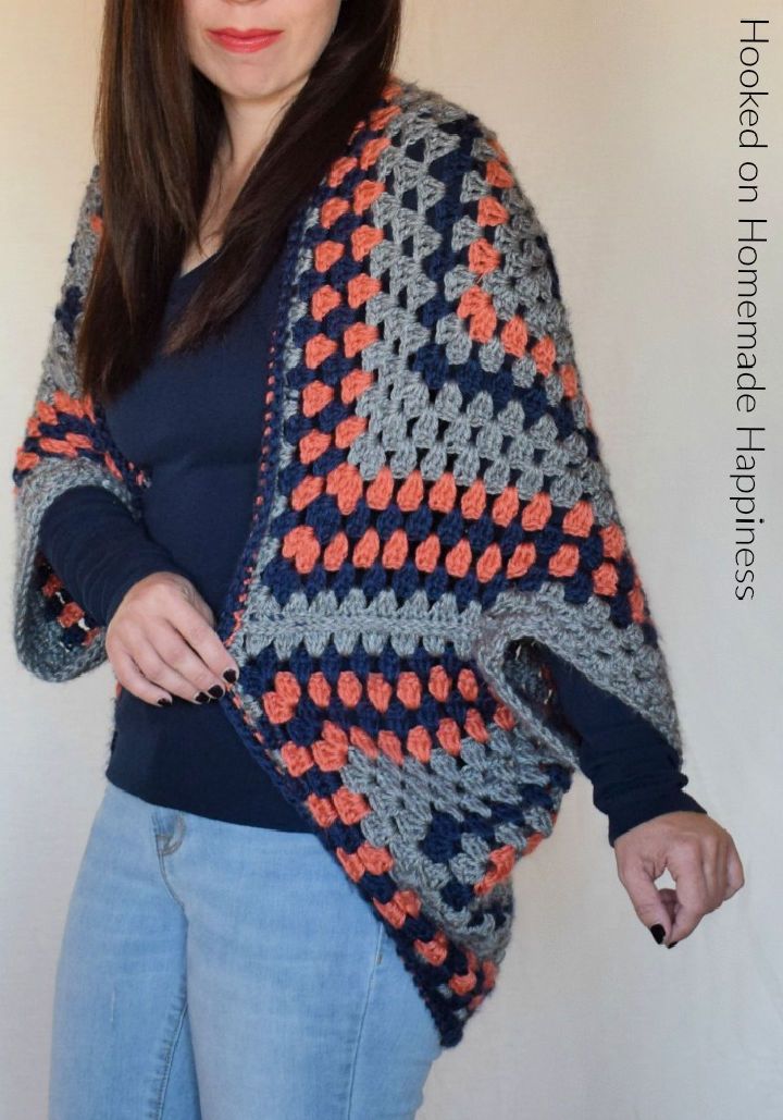 Free Crochet Granny Shrug Pattern