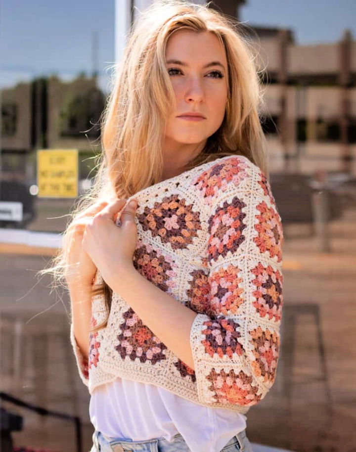 Best Granny Square Cardigan Crochet Pattern