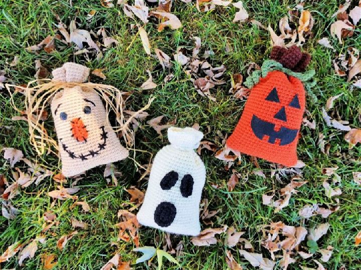 Free Crochet Halloween Bag Trio Pattern to Print