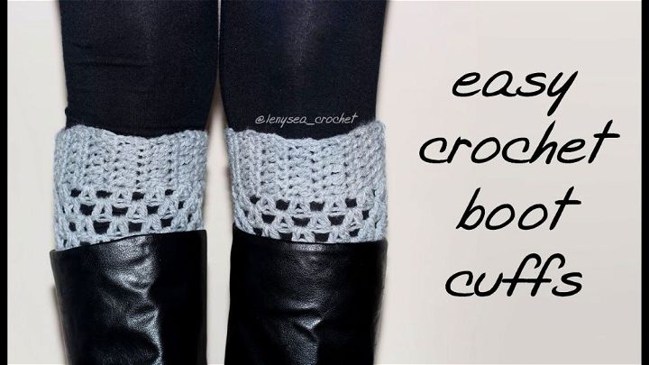Crochet Boot Cuffs - Step By Step Instructions