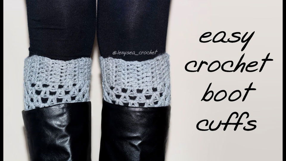 Crochet Boot Cuffs - Step By Step Instructions