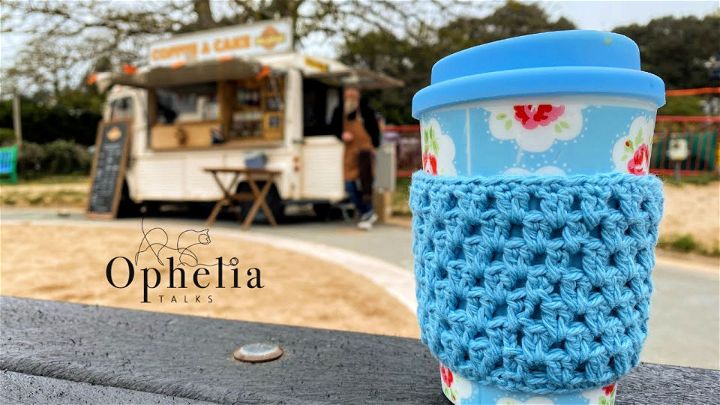 Crochet Coffee Cup Cozy - Step By Step Instructions