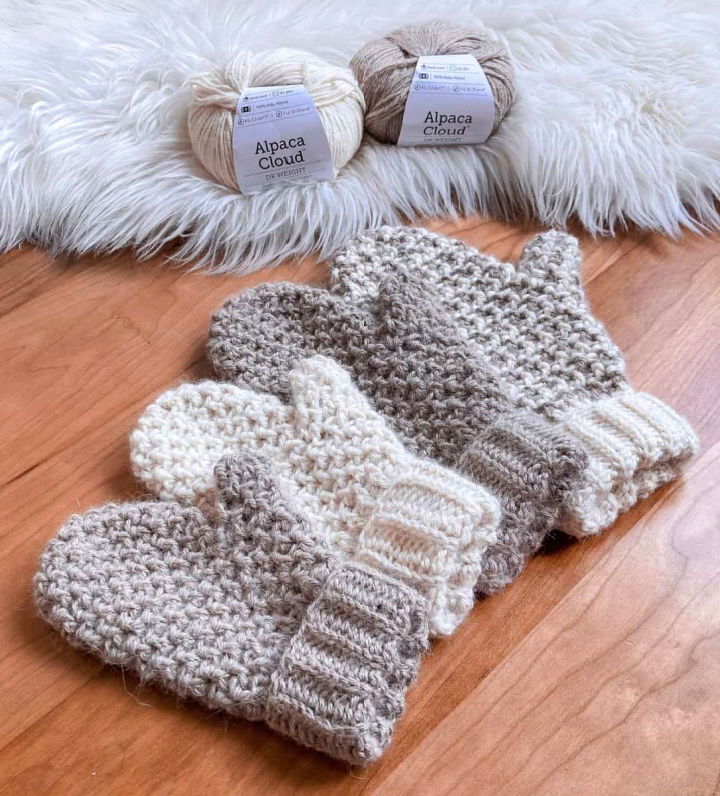 Crochet baby mittens 12 months hot sale