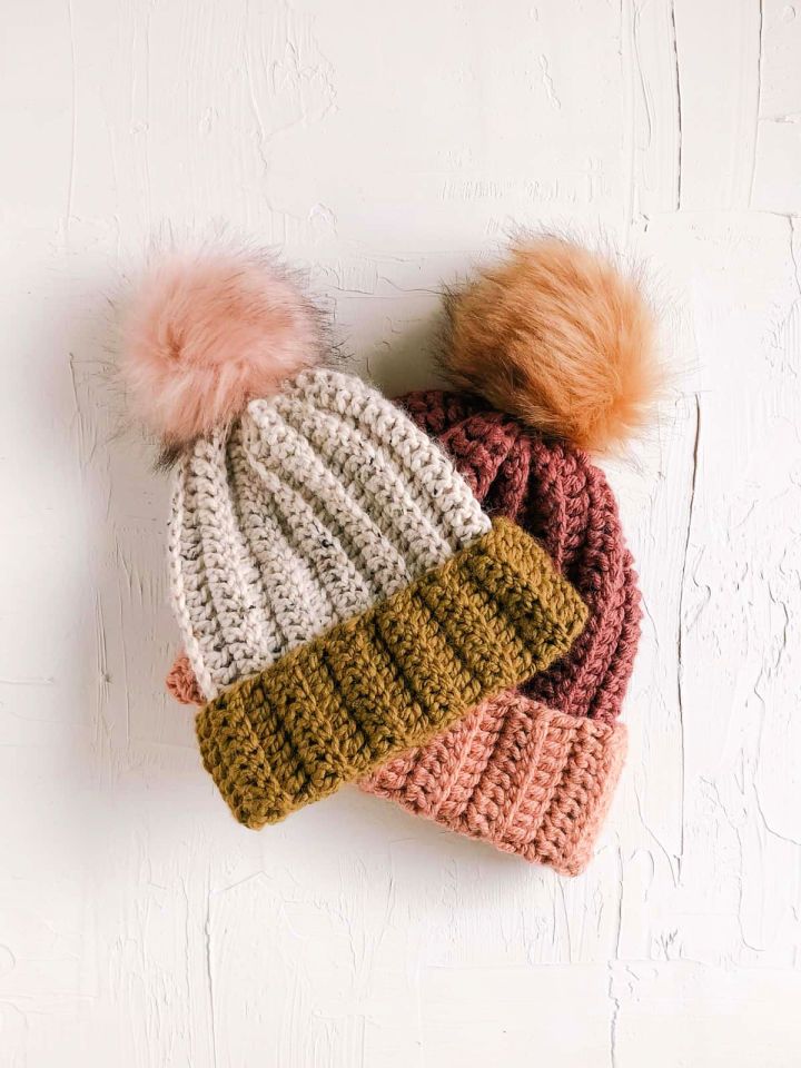 Easy Crochet Ribbed Hat Pattern for Beginners