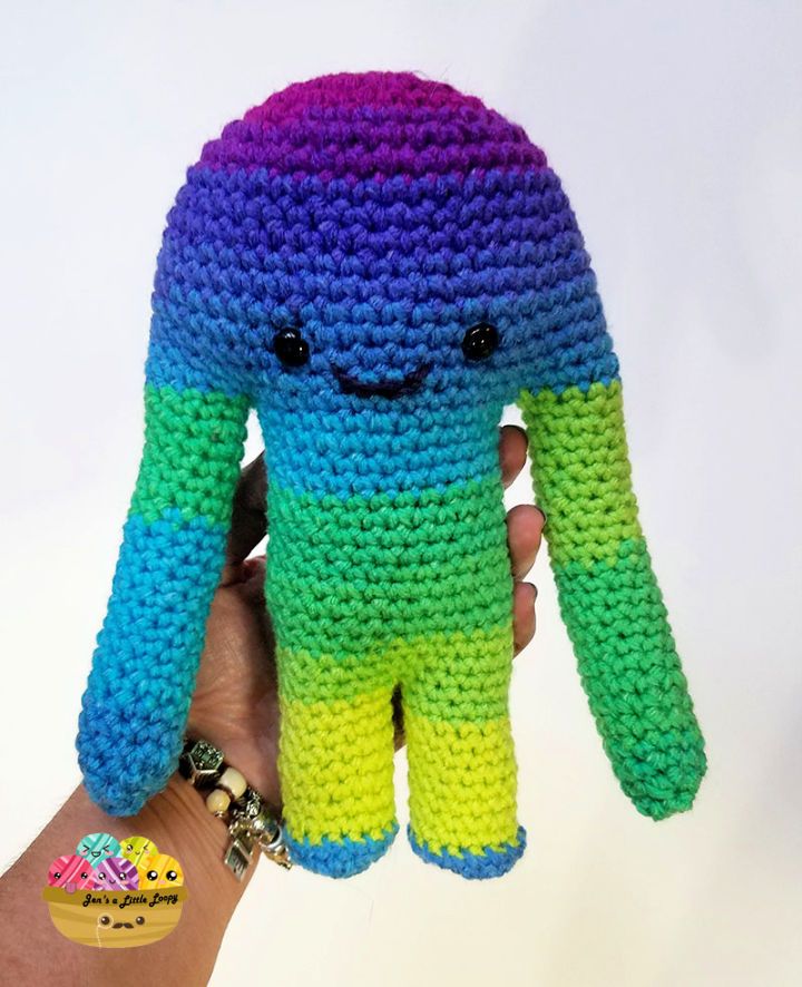 Colorful Crochet Hugamonster Pattern