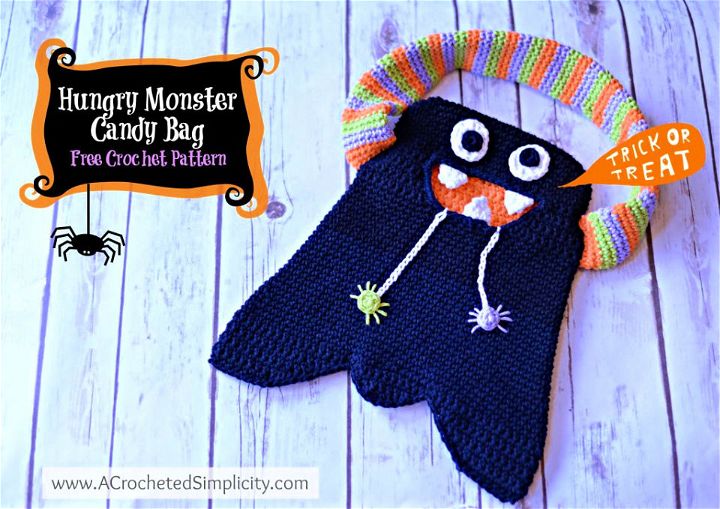 Free Crochet  Hungry Monster Candy Bag Pattern