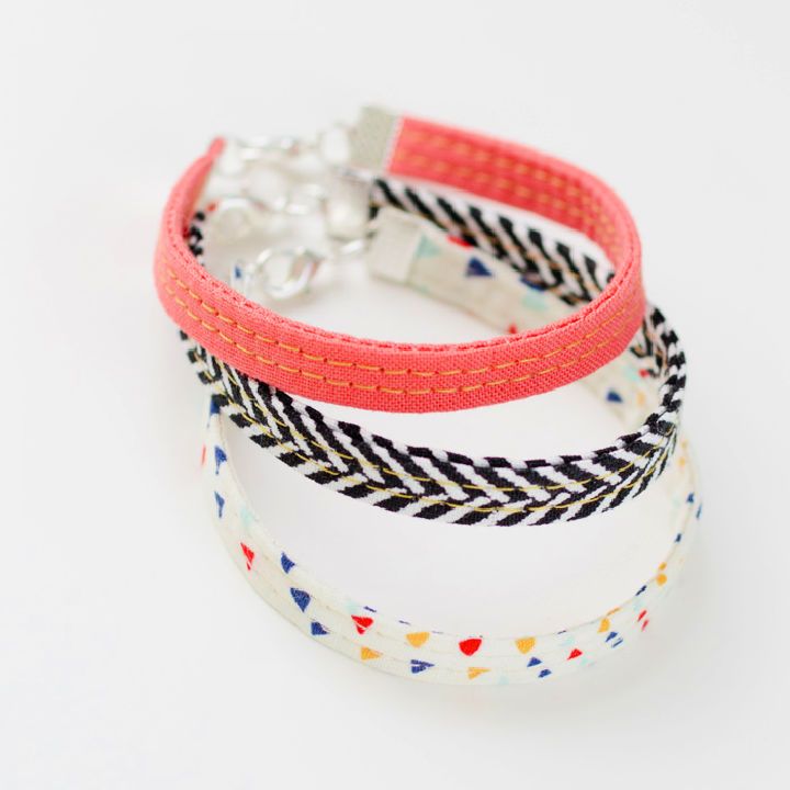 Inexpensive DIY Fabric Bracelets