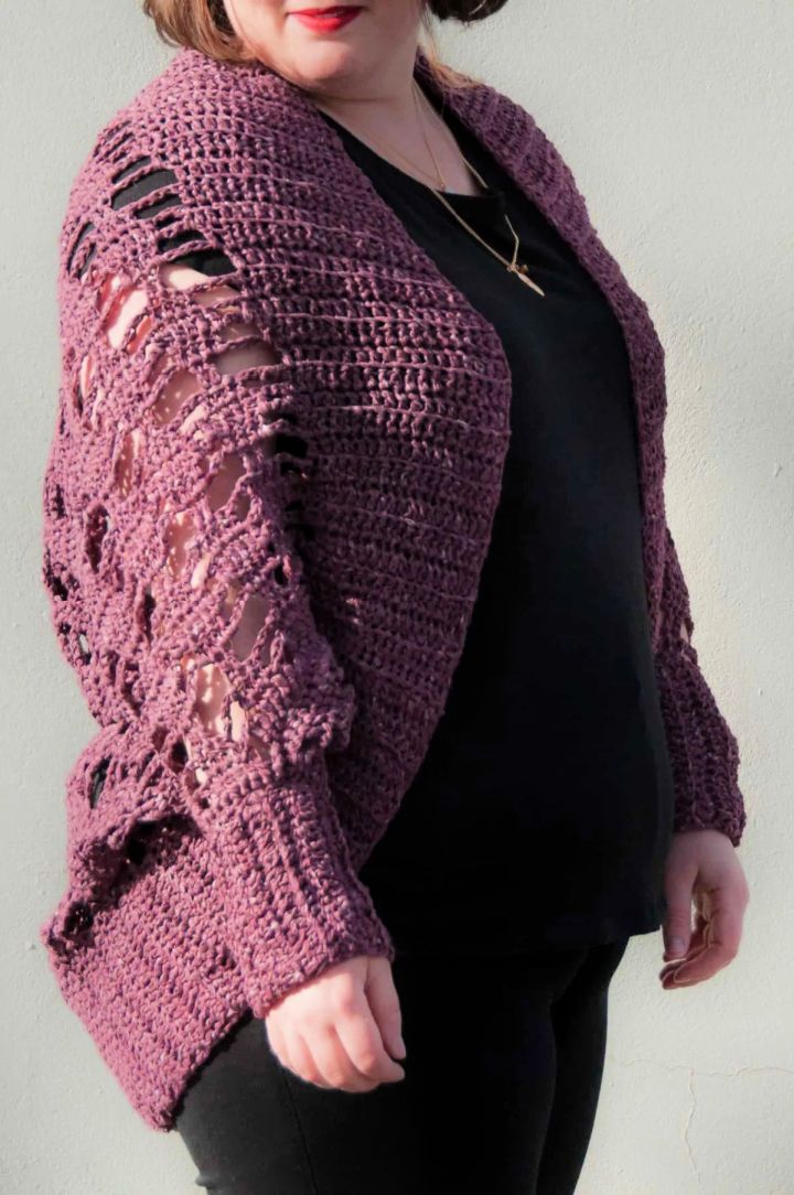 Lace Crochet Shrug - Free Pattern