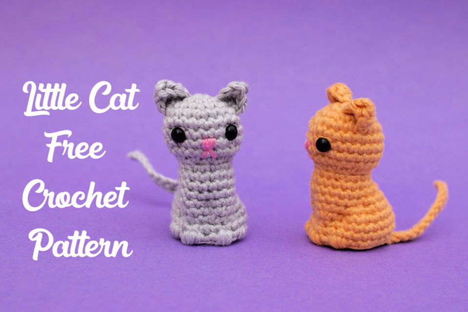 Quick and Easy Crochet Little Amigurumi Cat Pattern