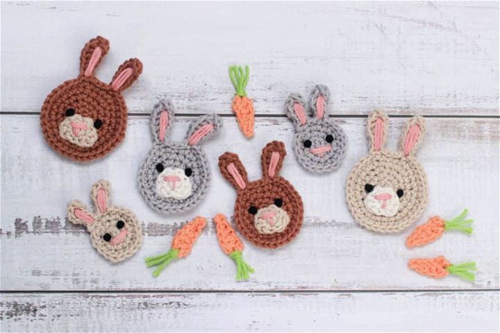 Crochet Little Bunny Applique Pattern