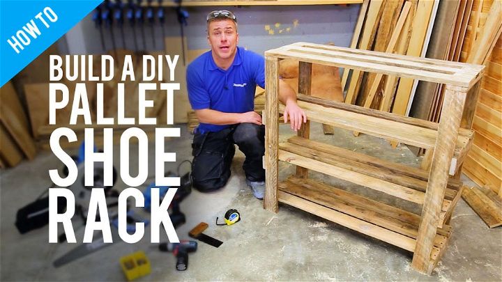 Make Your Own Pallet Wooden Shoe Rack