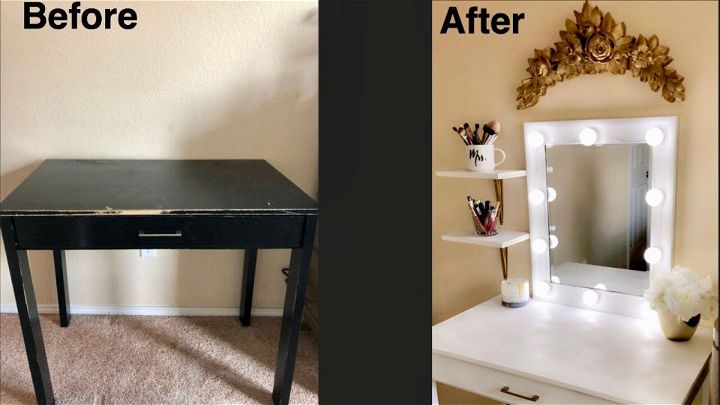 Make Your Own Make Up Vanity – Small Town DIY