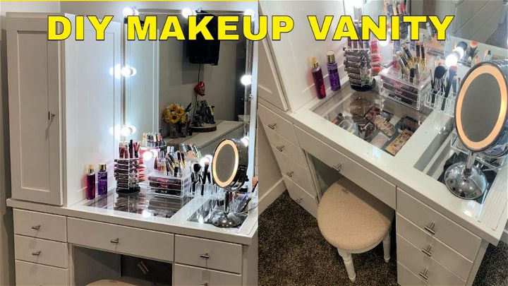 Make a Makeup Vanity with Glass Top