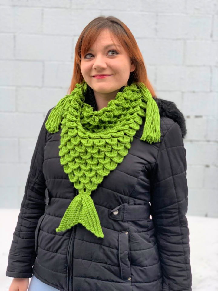 Beautiful Crochet Mermaid Scarf Pattern