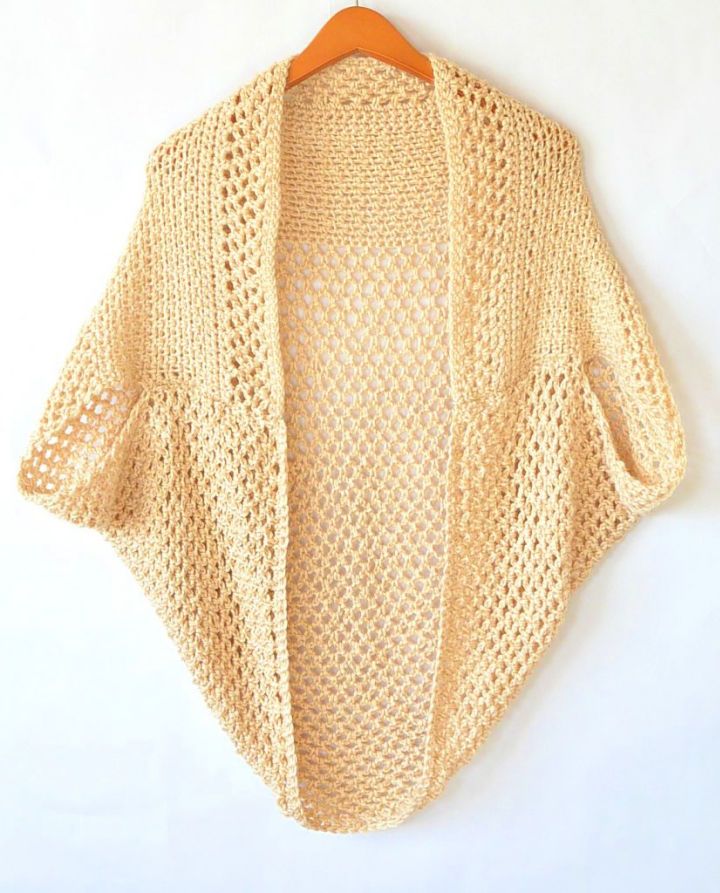 Crochet Mod Mesh Honey Blanket Sweater Idea