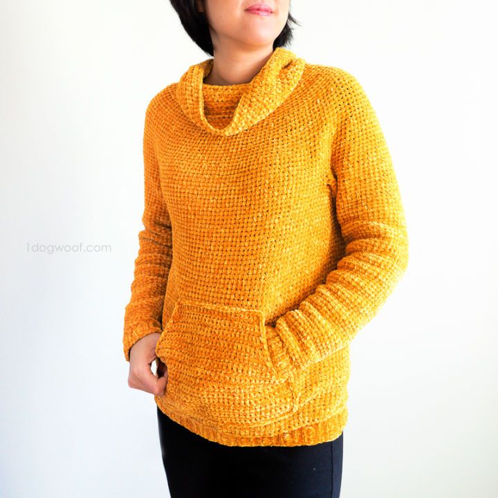 Mysa Velvet Sweatshirt Sweater Crochet Pattern