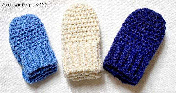 Crochet No Scratch Baby Mitten Pattern
