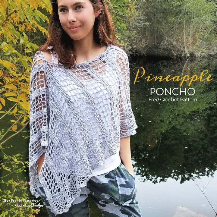 Free Crochet Pineapple Poncho Pattern