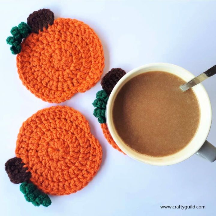 Cool Crochet Pumpkin Coaster Pattern