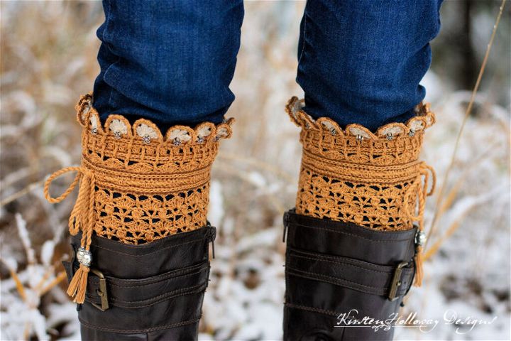 Easy Crochet Pumpkin Spice Boot Cuffs Pattern