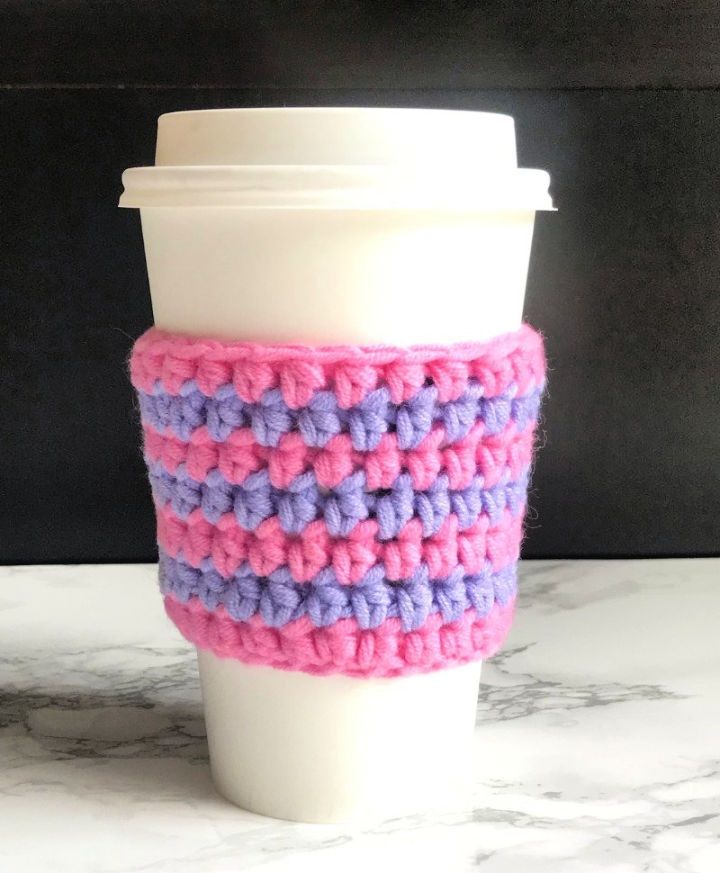 Quick and Easy Crochet Coffee Cozy Pattern