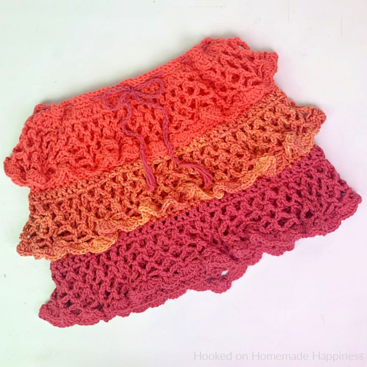 Crocheted Ruffled Skirt - Free Pattern