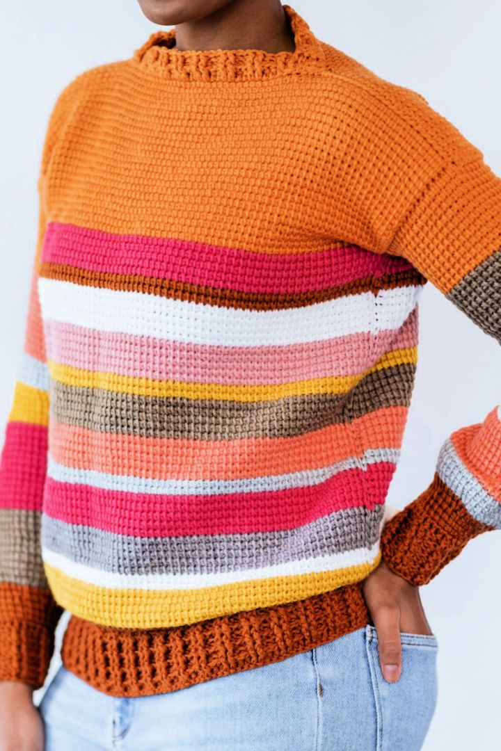Free Tunisian Crochet Pullover Pattern