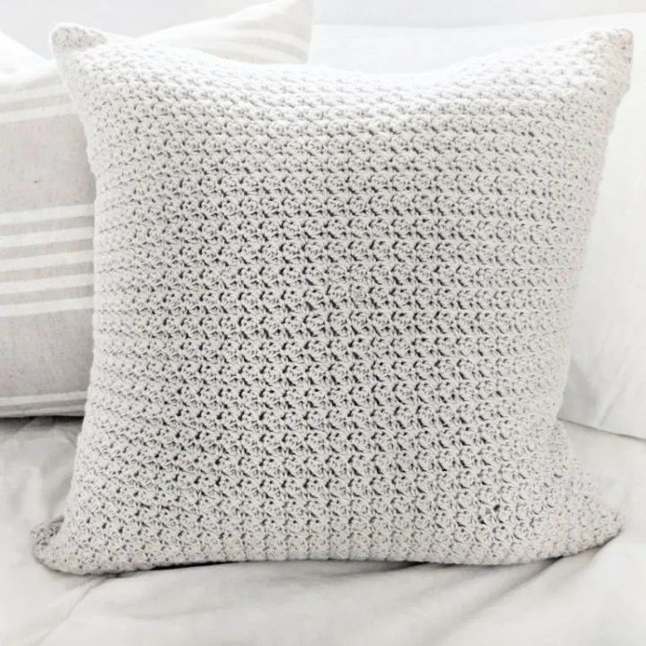 Simple Crochet Farmhouse Style Pillow Pattern