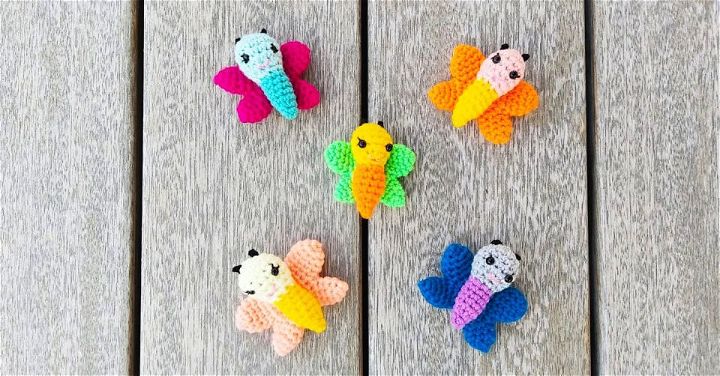 Crocheted Small Butterfly - Free Pattern