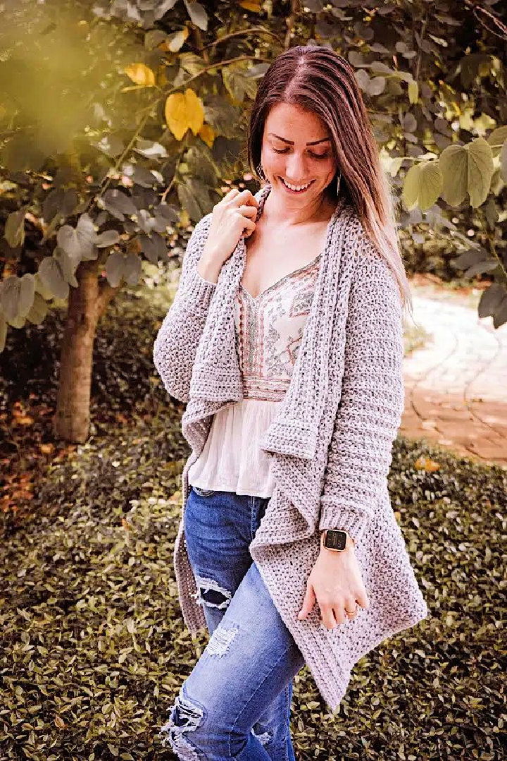 Crochet Snuggle Puff Cardigan Pattern