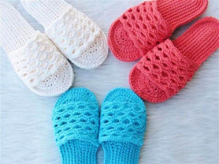 Gorgeous Crochet Spa Day Slippers Pattern